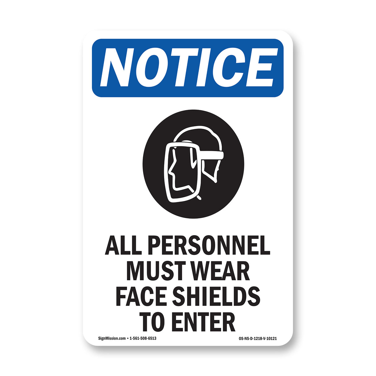 All Personnel Must Wear Face