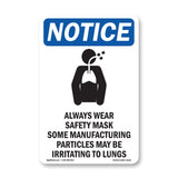Always Wear Safety Mask Some Sign With Symbol