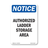 Authorized Ladder Storage Area
