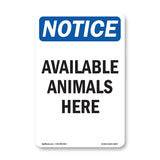 Available Animals Here