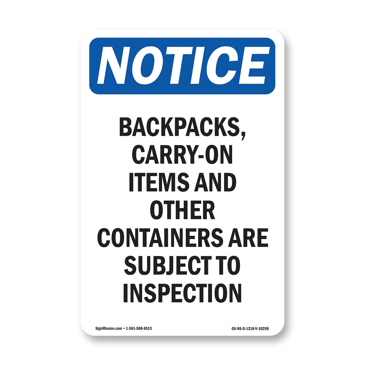 Backpacks, Carry-On Items And Other Containers