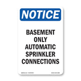 Basement Only Automatic Sprinkler Connections