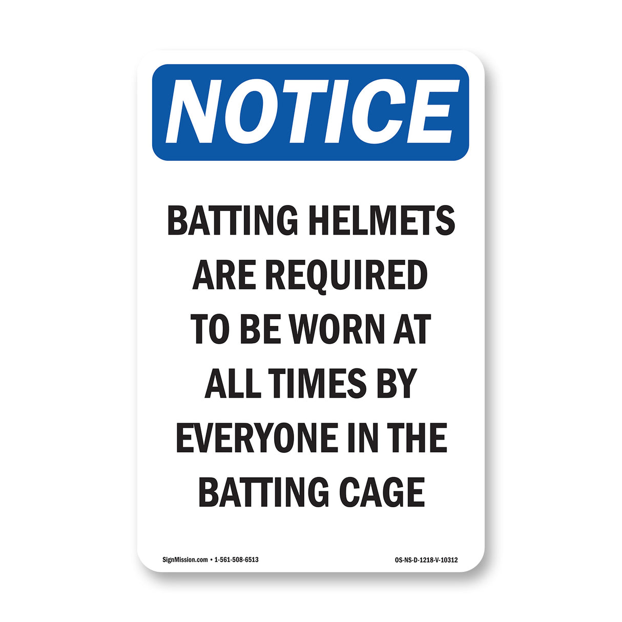 Batting Helmets Are Required To Be Worn