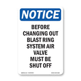 Before Changing Out Blast Ring