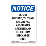 Before Opening Closing Ensure All Associates