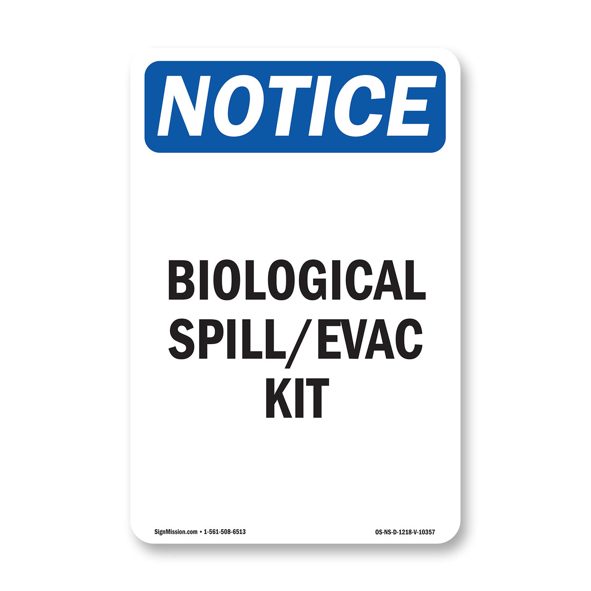 Biological Spill Evac Kit