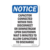 Capacitor Connected Within This Disconnect Sign