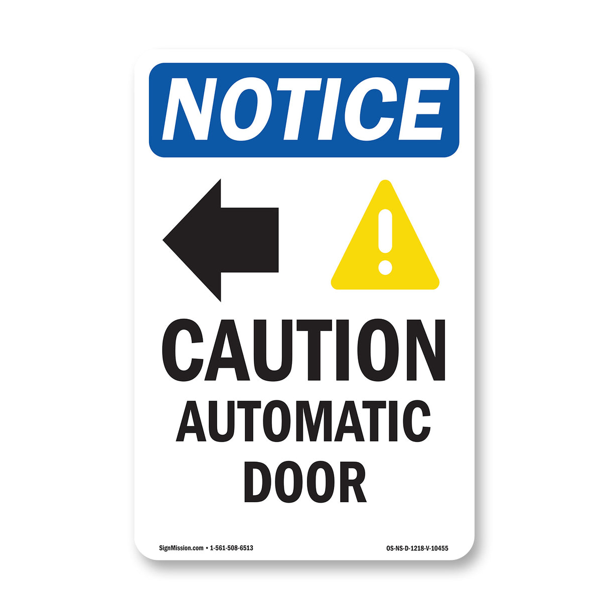Caution Automatic Door [Left Arrow]