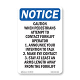 Caution When Pedestrians Attempt