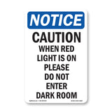 Caution When Red Light Is On Please Do Not
