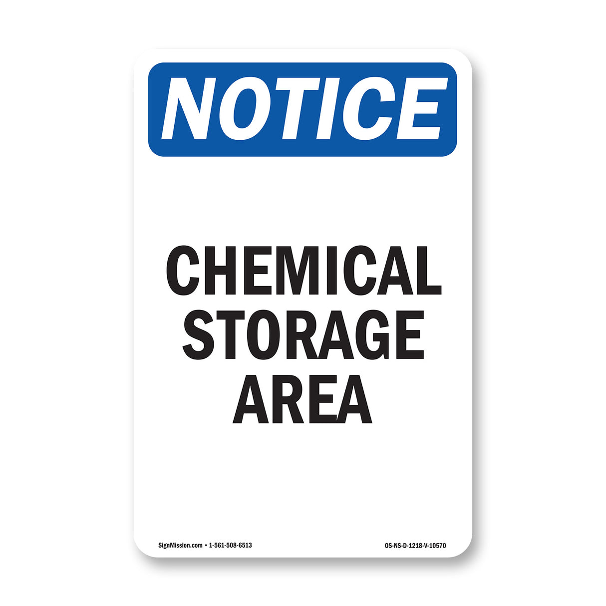 Chemical Storage Area Sign