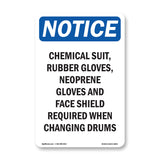 Chemical Suit, Rubber Gloves, Neoprene Gloves