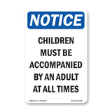 Children Must Be Accompanied By An Adult