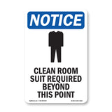 Clean Room Suit Required Beyond