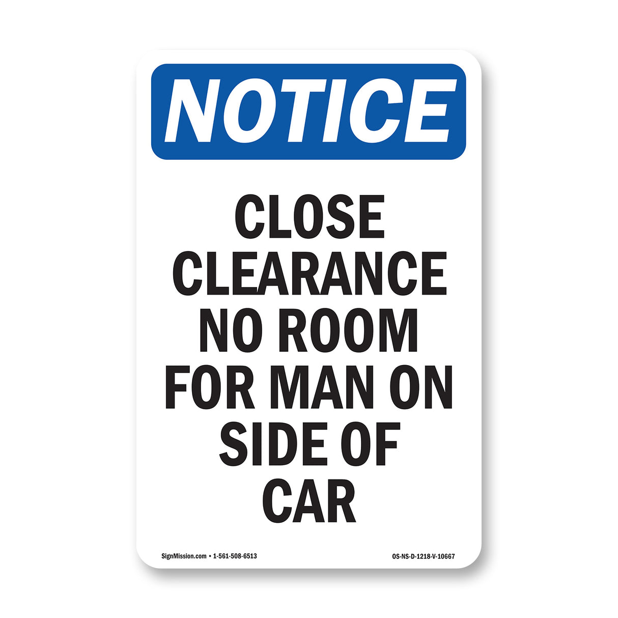 Close Clearance No Room For Man On Side Of Car