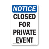 Closed For Private Event