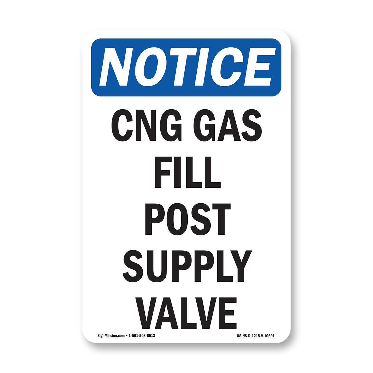CNG Gas Fill Post Supply Valve
