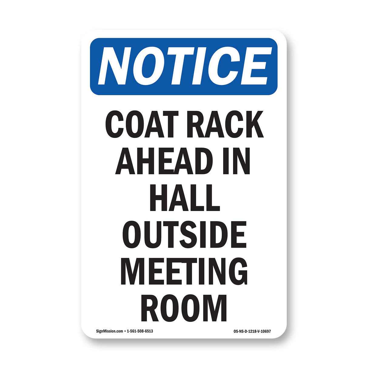 Coat Rack Ahead In Hall Outside Meeting Room
