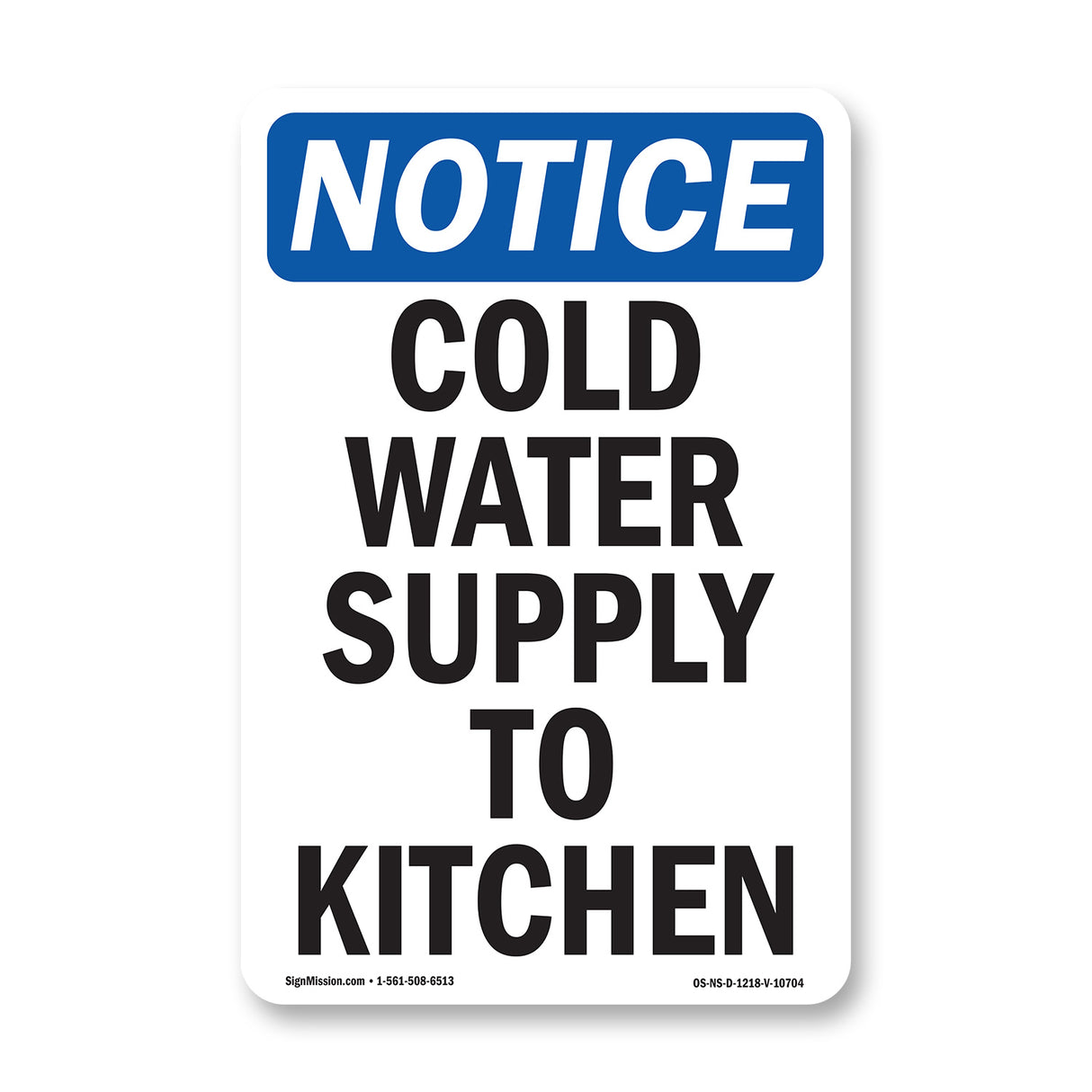 Cold Water Supply To Kitchen
