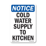 Cold Water Supply To Kitchen