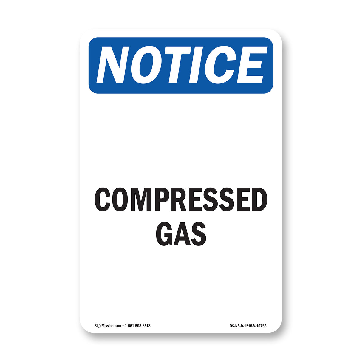 Compressed Gas Sign