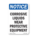 Corrosive Liquids Wear Protective Equipment