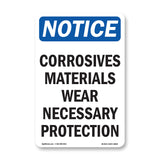 Corrosives Materials Wear Necessary Protection