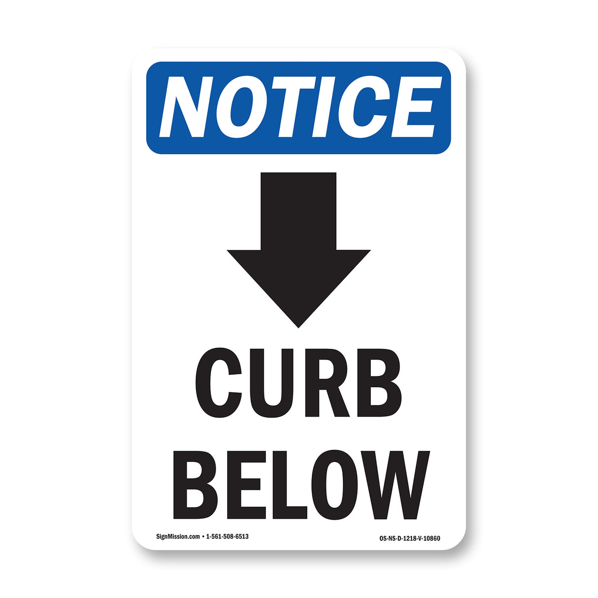 Curb Below [Down Arrow]