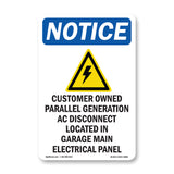 Customer Owned Parallel Generation