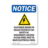 Customer Owned PV