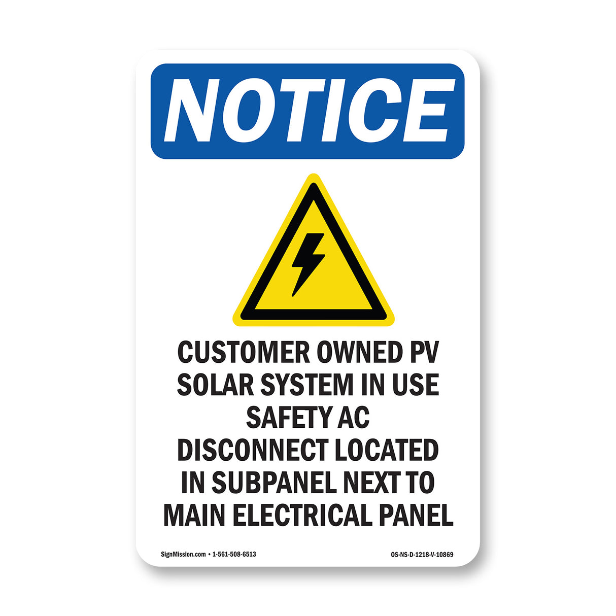 Customer Owned PV