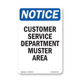 Customer Service Department Muster Area