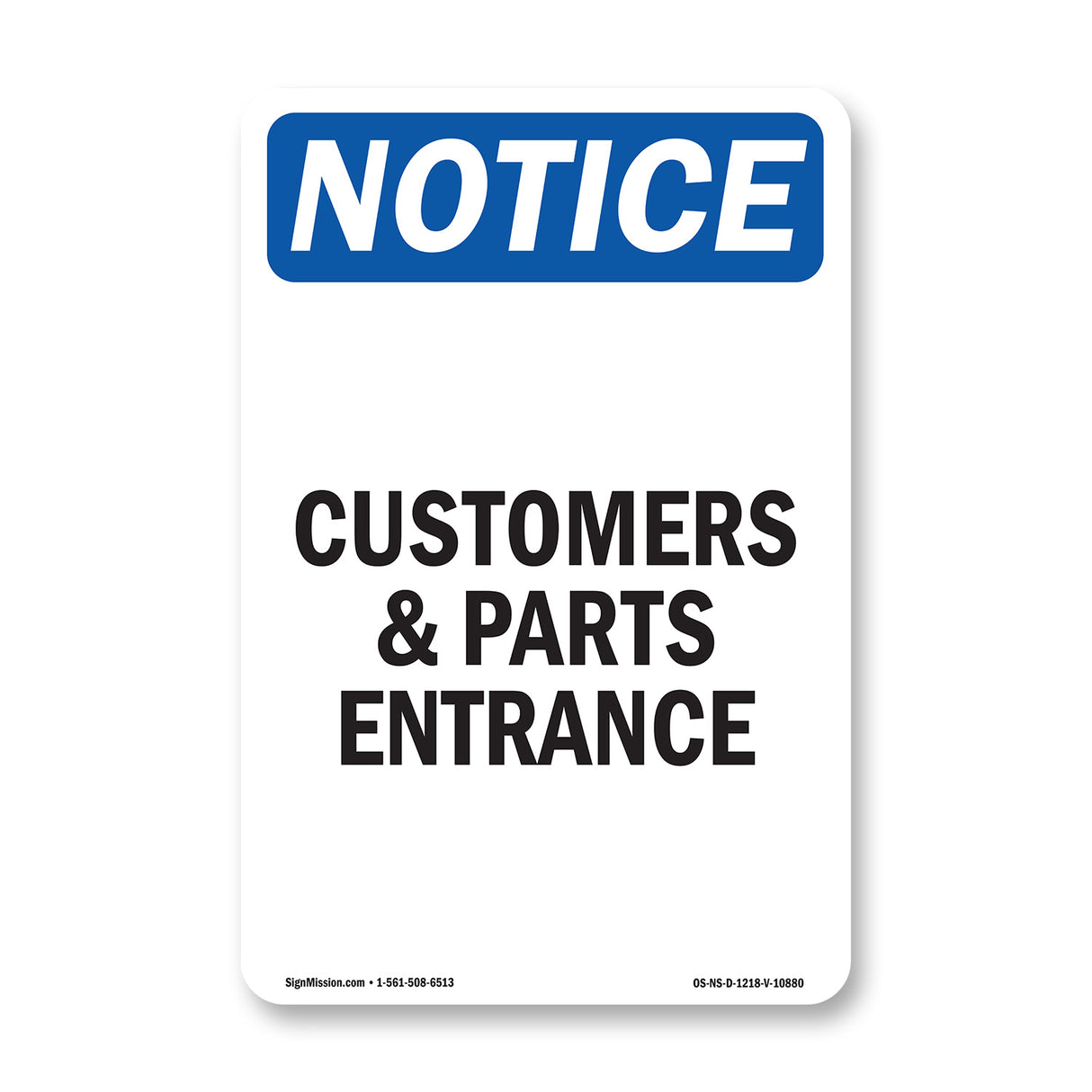 Customers And Parts Entrance