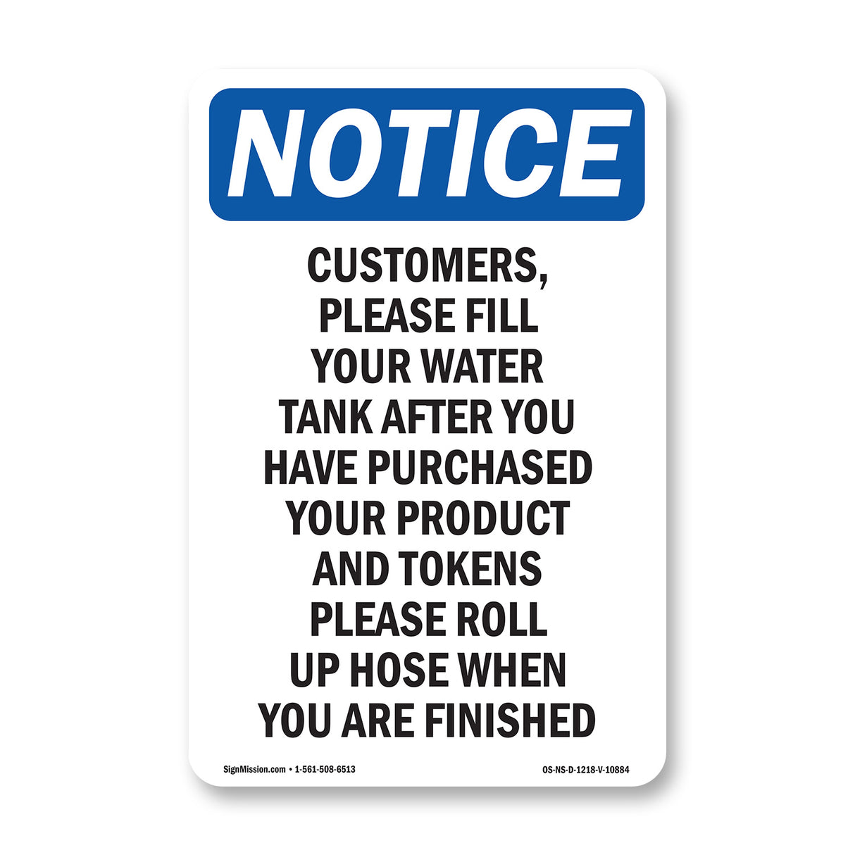 Customers, Please Fill Your Water