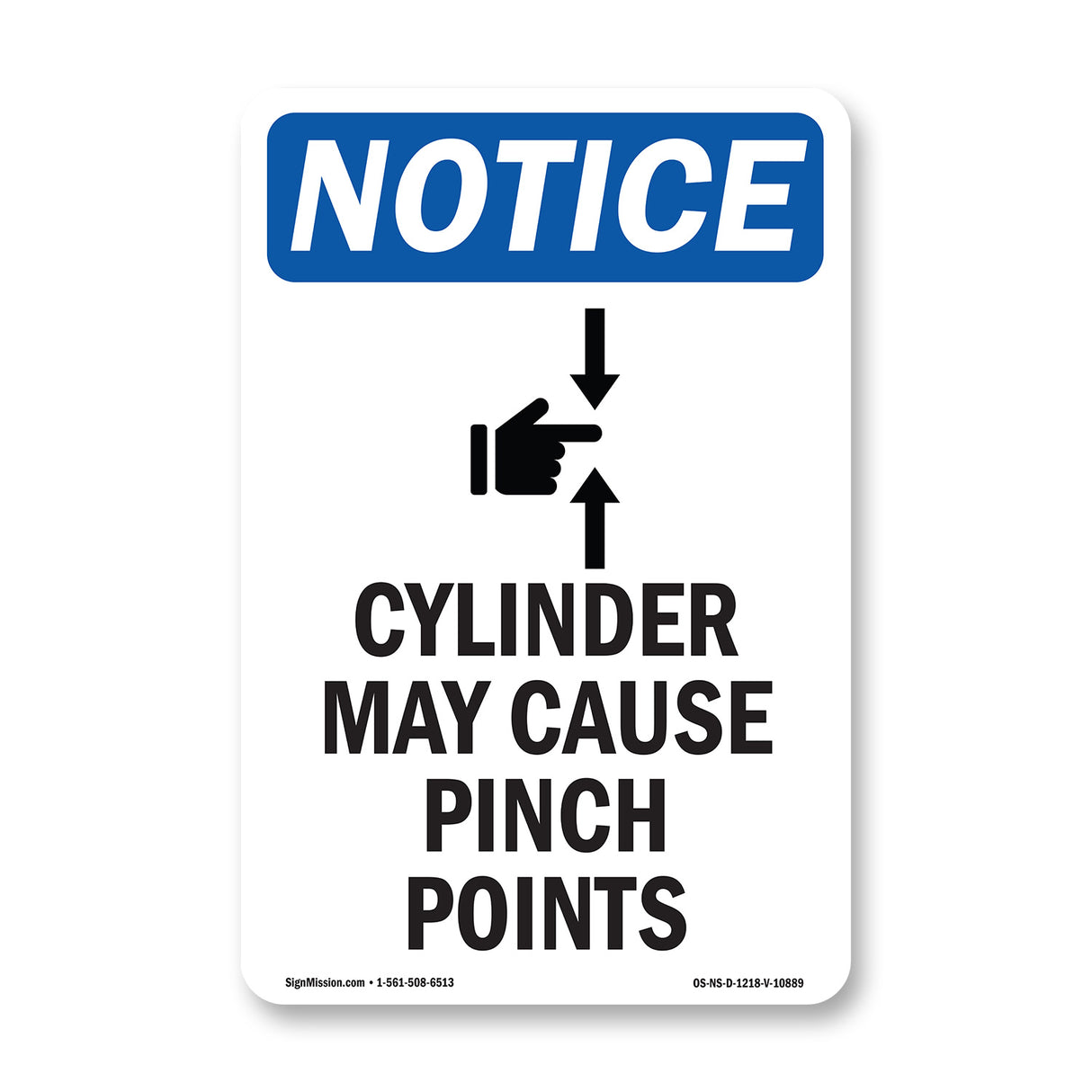 Cylinder May Cause Pinch Points