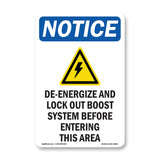 De-Energized And Lock Out Boost