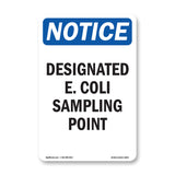 Designated E. Coli Sampling Point