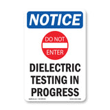 Dielectric Testing In Progress