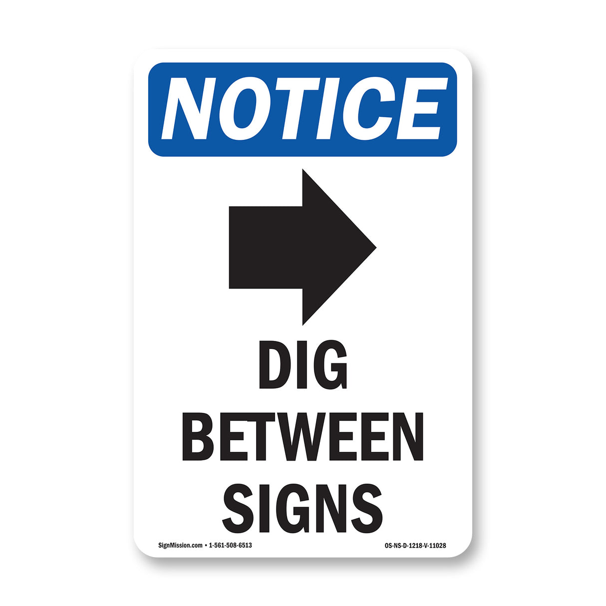 Dig Between Sign [Right Arrow]