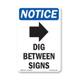 Dig Between Sign [Right Arrow]