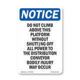 Do Not Climb Above This Platform