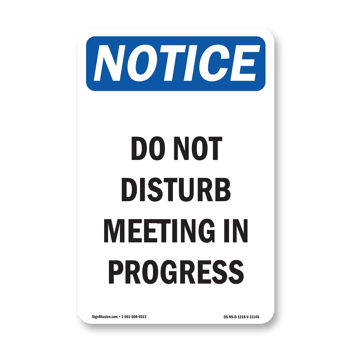 Do Not Disturb Meeting In Progress
