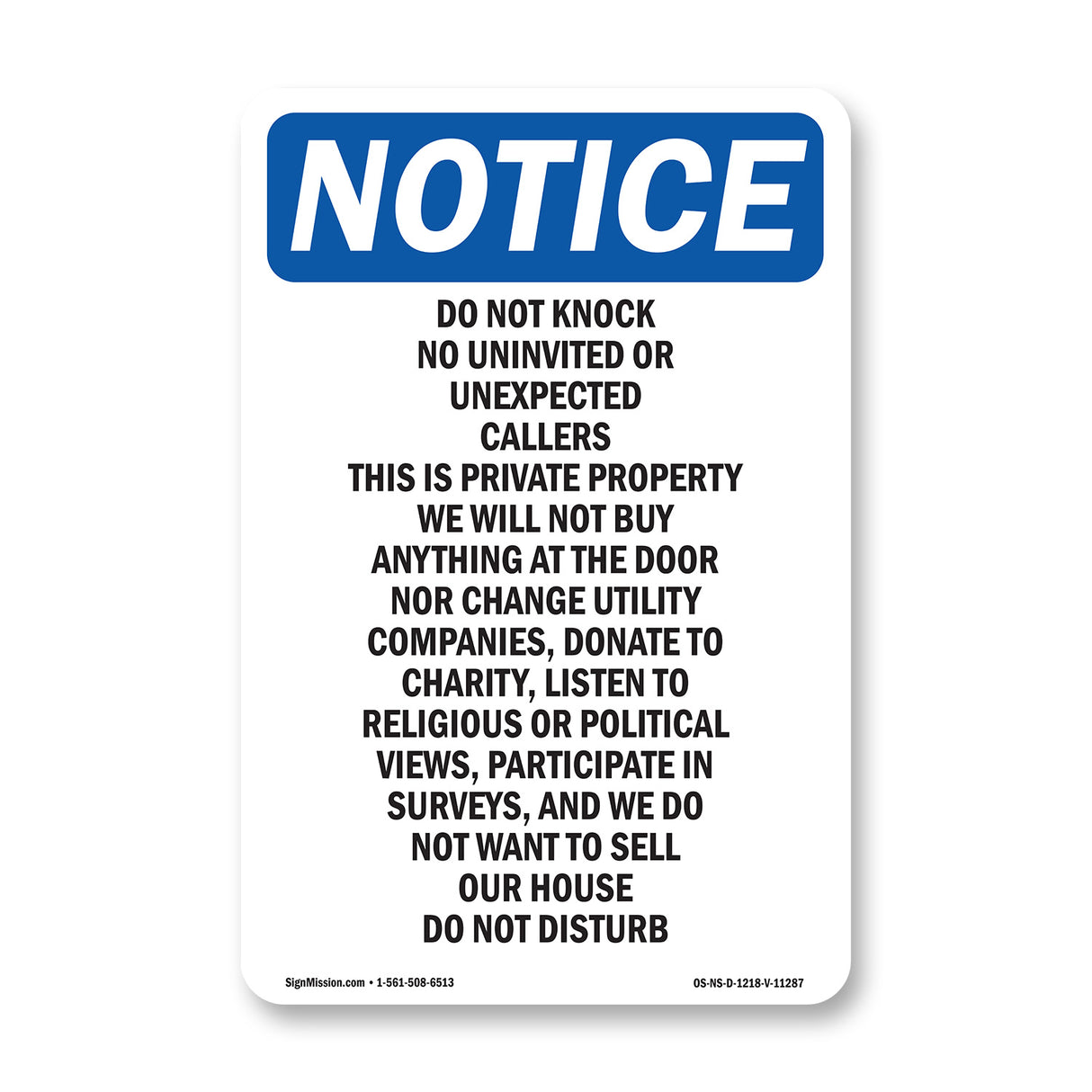 Do Not Knock No Uninvited Or Unexpected