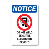 Do Not Weld Sensitive Electronic