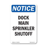 Dock Main Sprinkler Shutoff