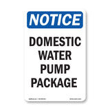 Domestic Water Pump Package