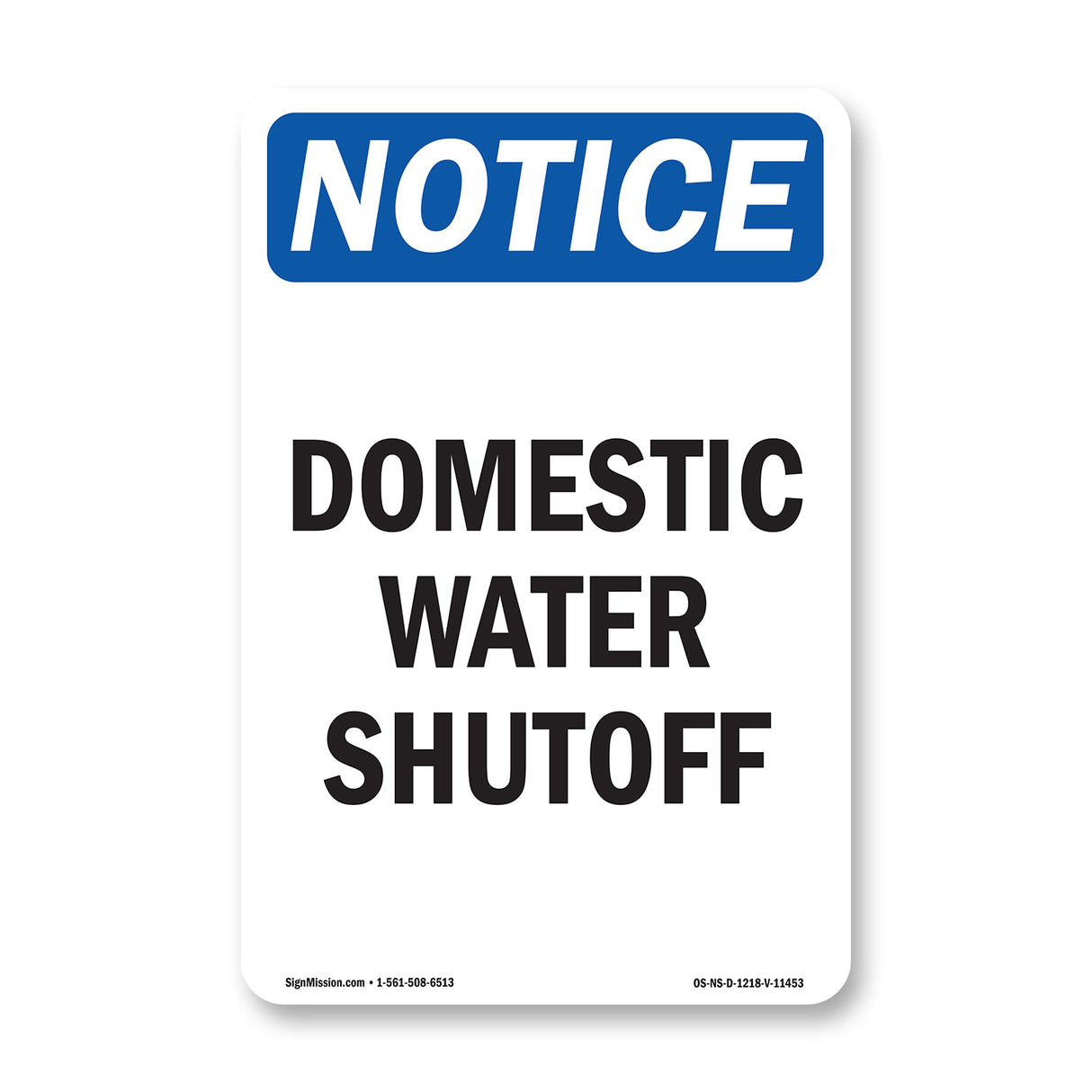Domestic Water Shutoff