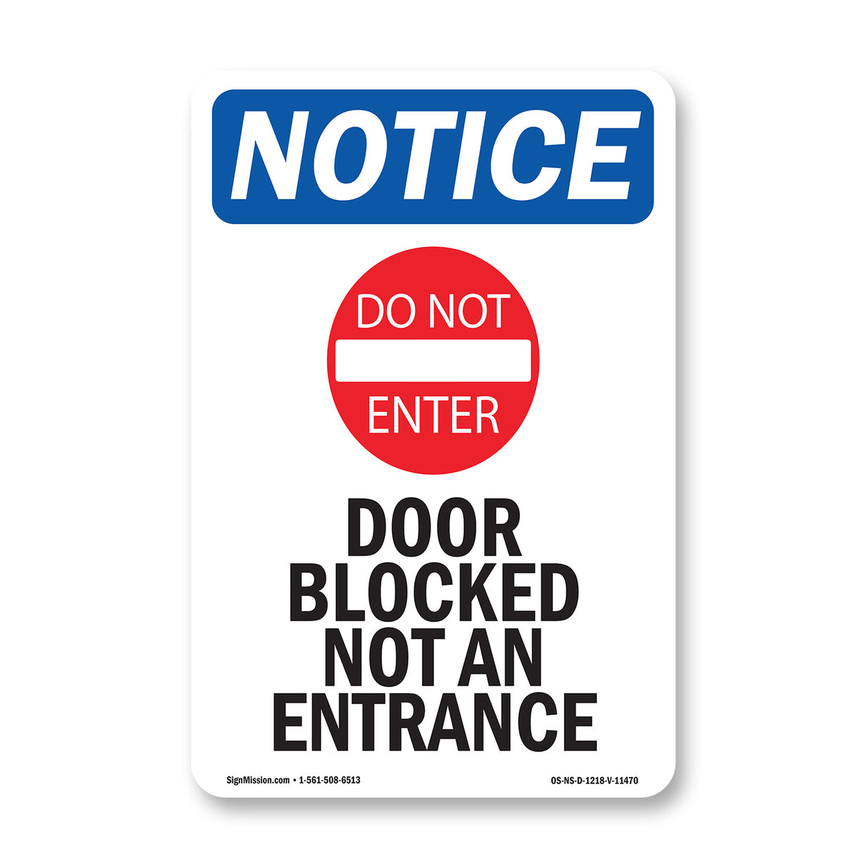 Door Blocked Not An Entrance