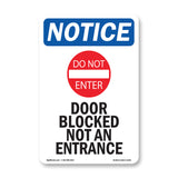 Door Blocked Not An Entrance