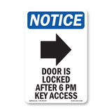 Door Is Locked After 6 Pm Key